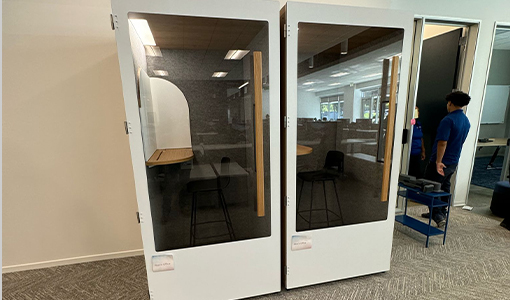 Phone booth installation